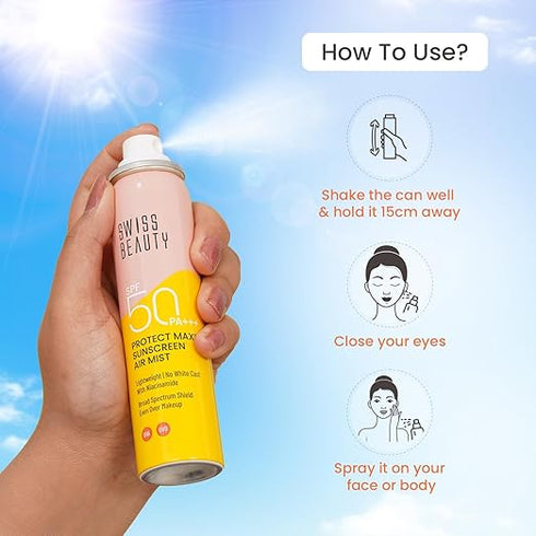 Swiss Beauty Protect Maxx Sunscreen Air Mist